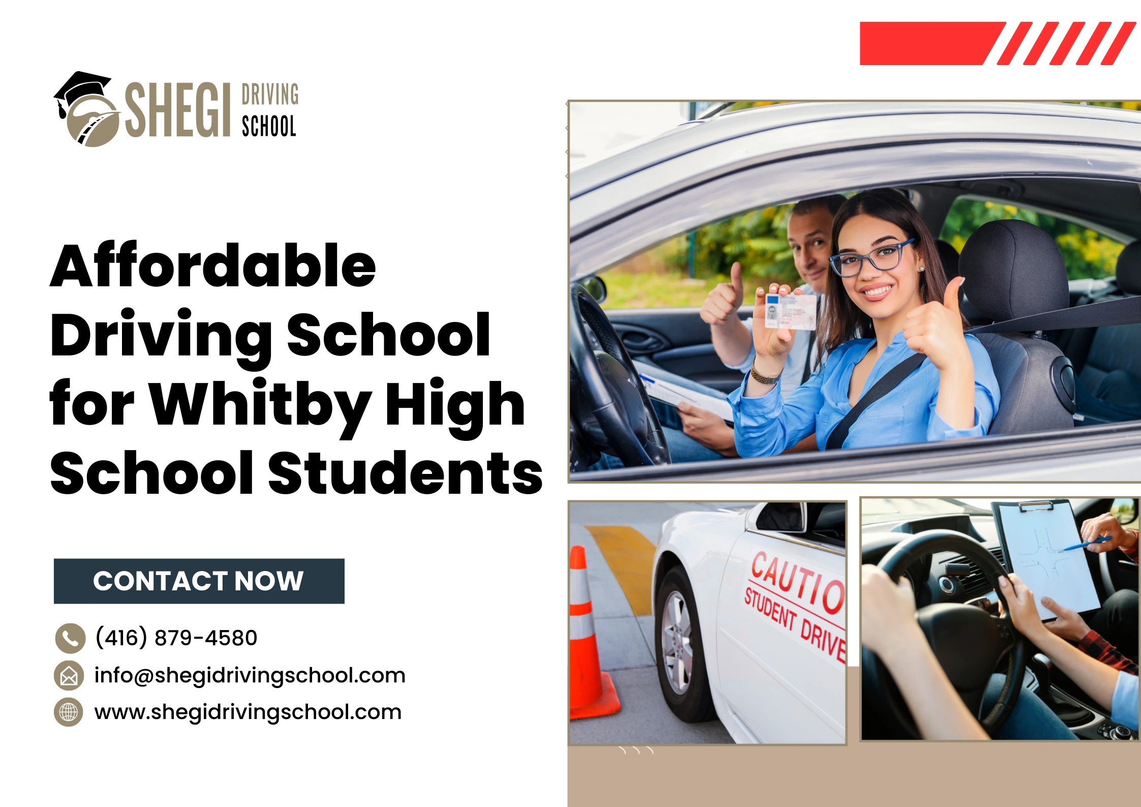 Affordable Driving School for Whitby High School Students